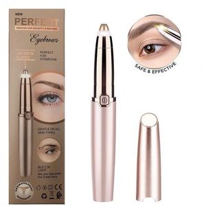 🍀New  Rechargeable Eyebrow Trimmer Hair Remover pen  - Rose Gold-
